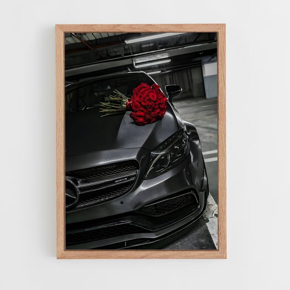 Poster La Rose et le V8 – affiche Mercedes (vue 4)